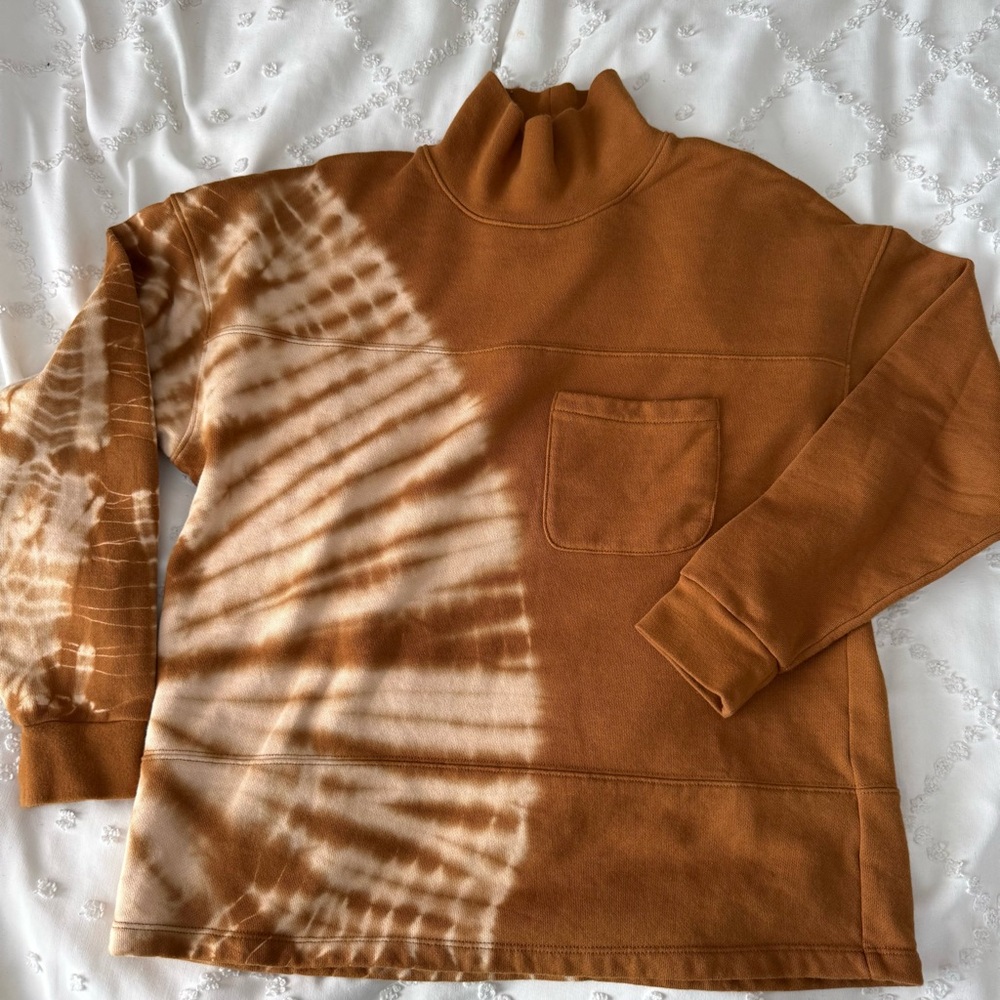 Madewell Turtle Neck TieDye Oversized Sweater